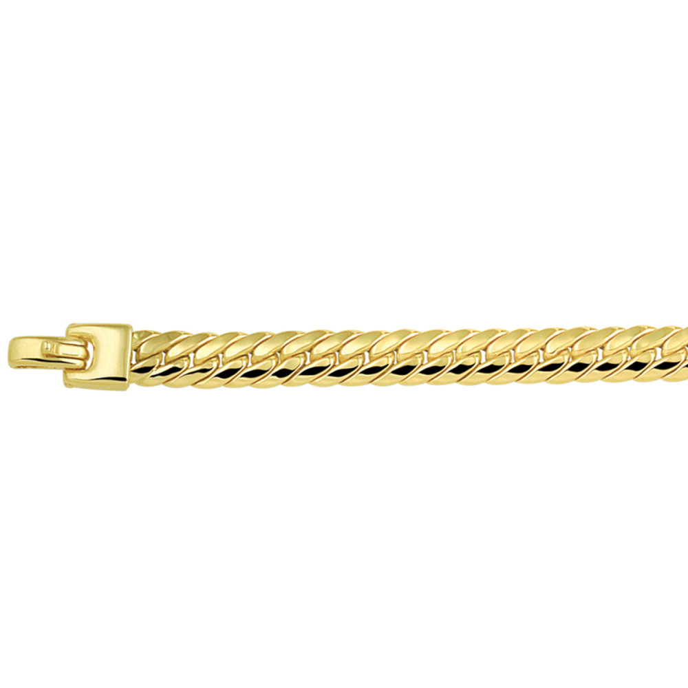 schakelarmband-gourmet-14-karaat-goud-glanzend-6-5-mm-breedte-lengte-19-cm