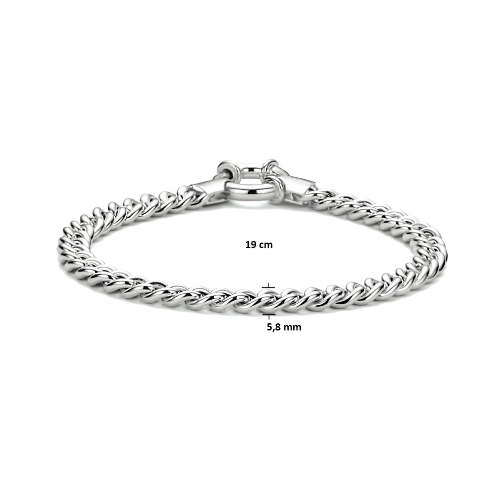 schakelarmband-gourmet-925-zilver-glanzend-5-8-mm-breedte-lengte-19-cm