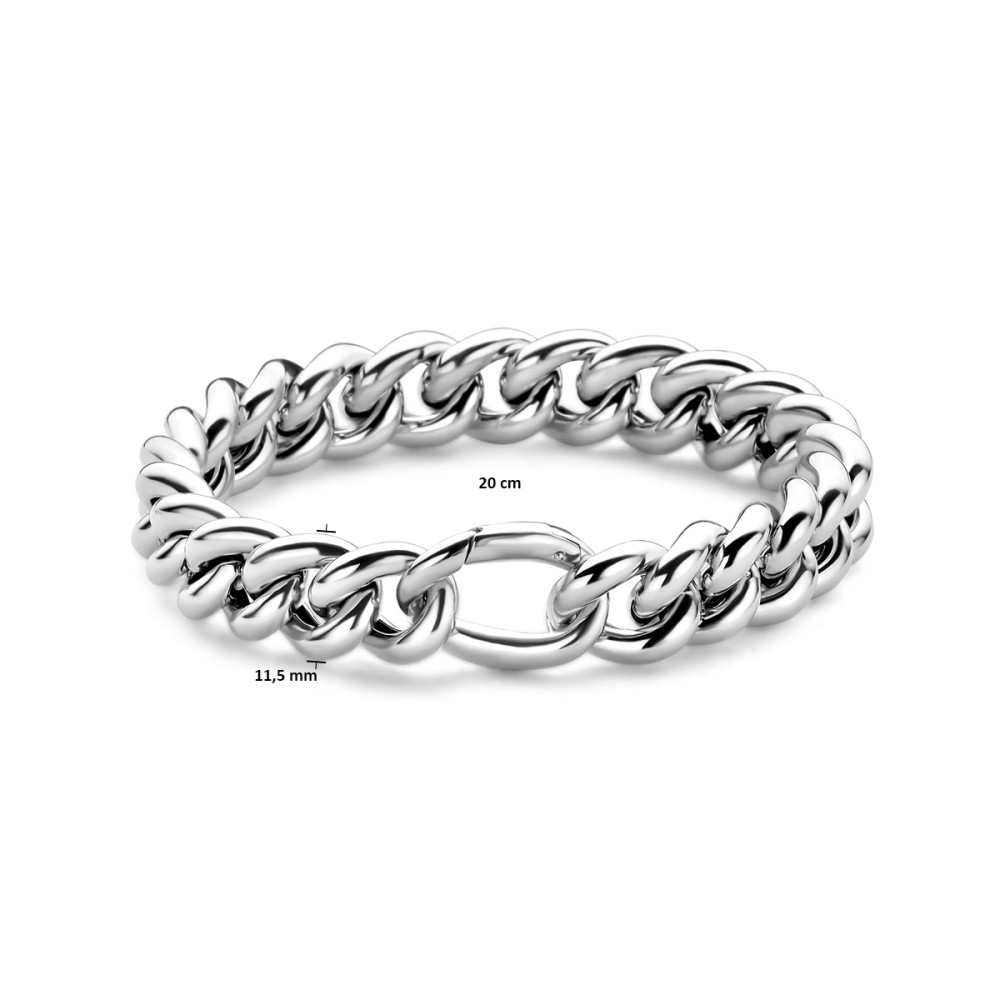 schakelarmband-gourmet-dames-925-zilver-glanzend-11-5-mm-breedte-lengte-20-cm