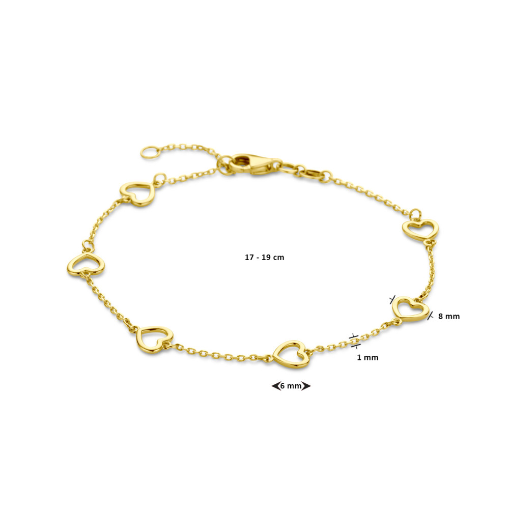 schakelarmband-open-hartjes-14-karaat-goud-glanzend-8-mm-breedte-lengte-17-19-cm