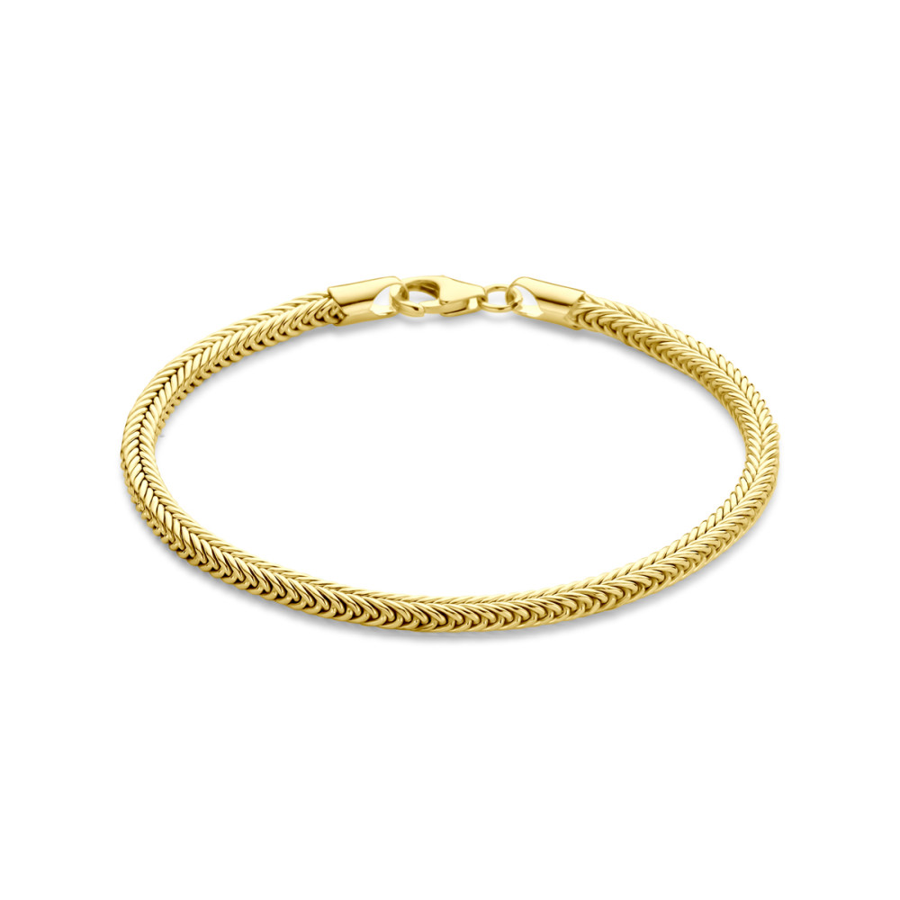 schakelarmband-vossenstaart-zilgold-massief-glanzend-3-5-mm-breedte-lengte-19-cm