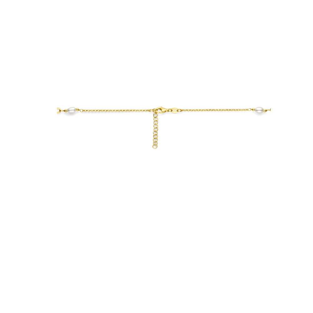 schakelcollier-4-mm-edelsteen-gold-plated-met-zoetwaterparel-lengte-verstelbaar-42-45-cm