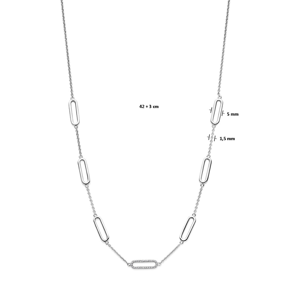 schakelcollier-5-mm-zilveren-collier-met-gerhodineerd-zirkonia-lengte-verstelbaar-42-45-cm