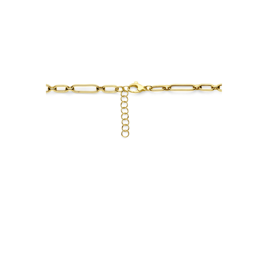 schakelcollier-6-mm-breed-gold-plated-collier-lengte-verstelbaar-42-45-cm