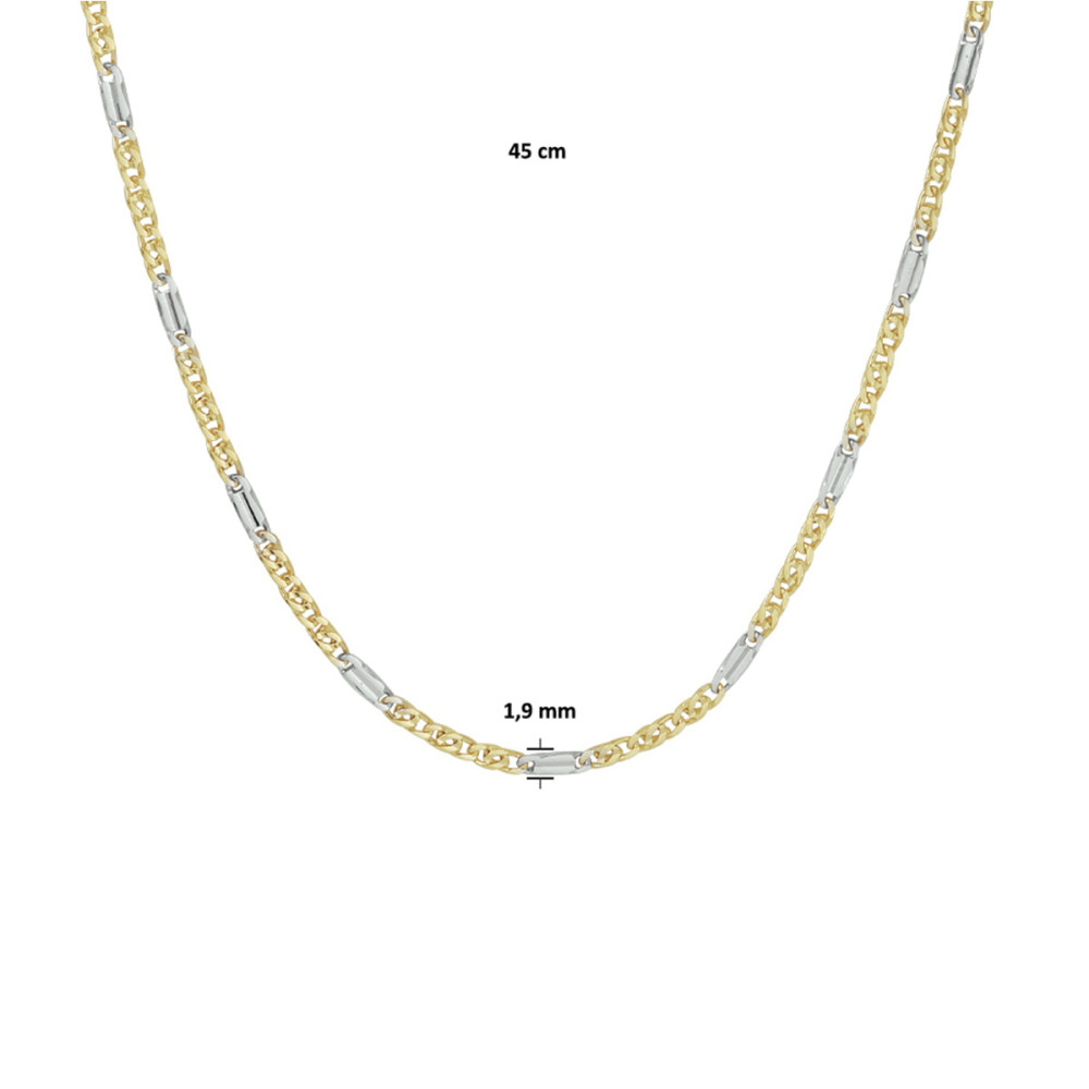 schakelketting-14-karaat-goud-en-witgoud-valkenoog-1-9-mm-breedte-lengte-45-cm