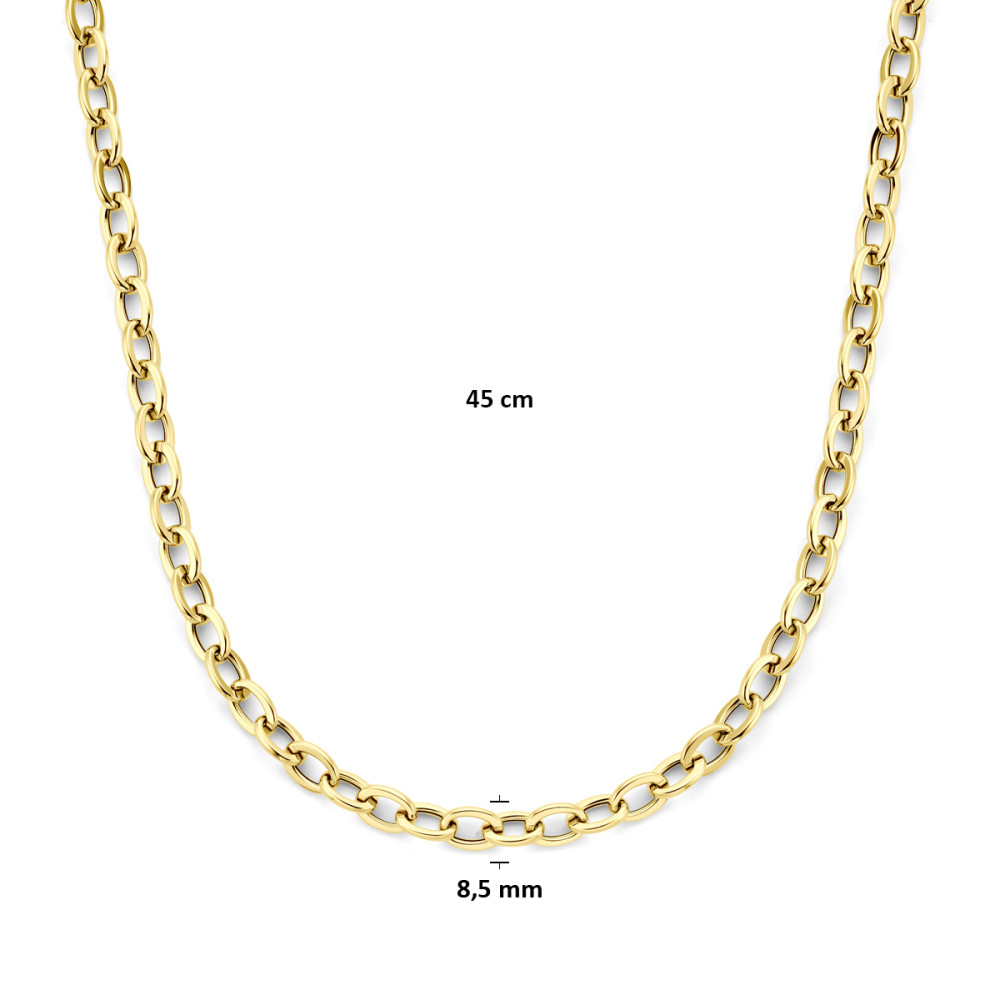 schakelketting-14-karaat-goud-glanzend-breedte-85-mm-lengte-45-cm