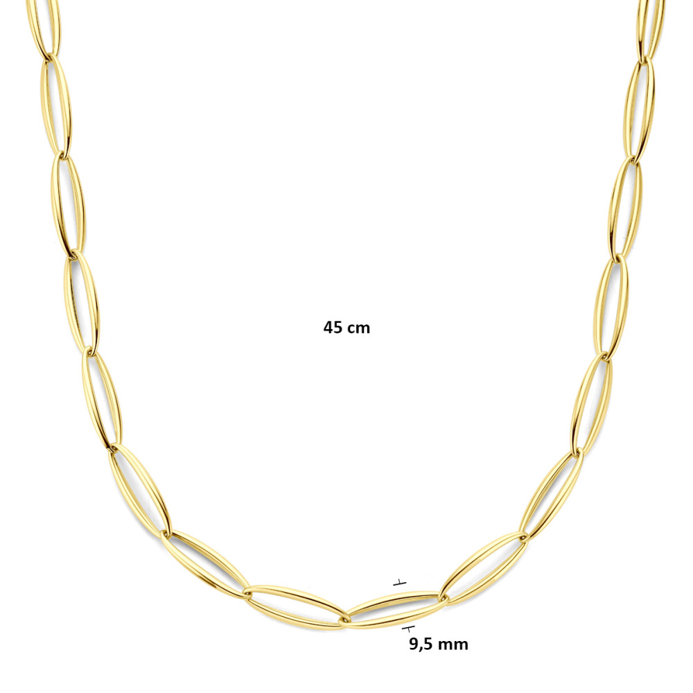 schakelketting-14-karaat-goud-ovale-schakels-glanzend-95-mm-lengte-45-cm