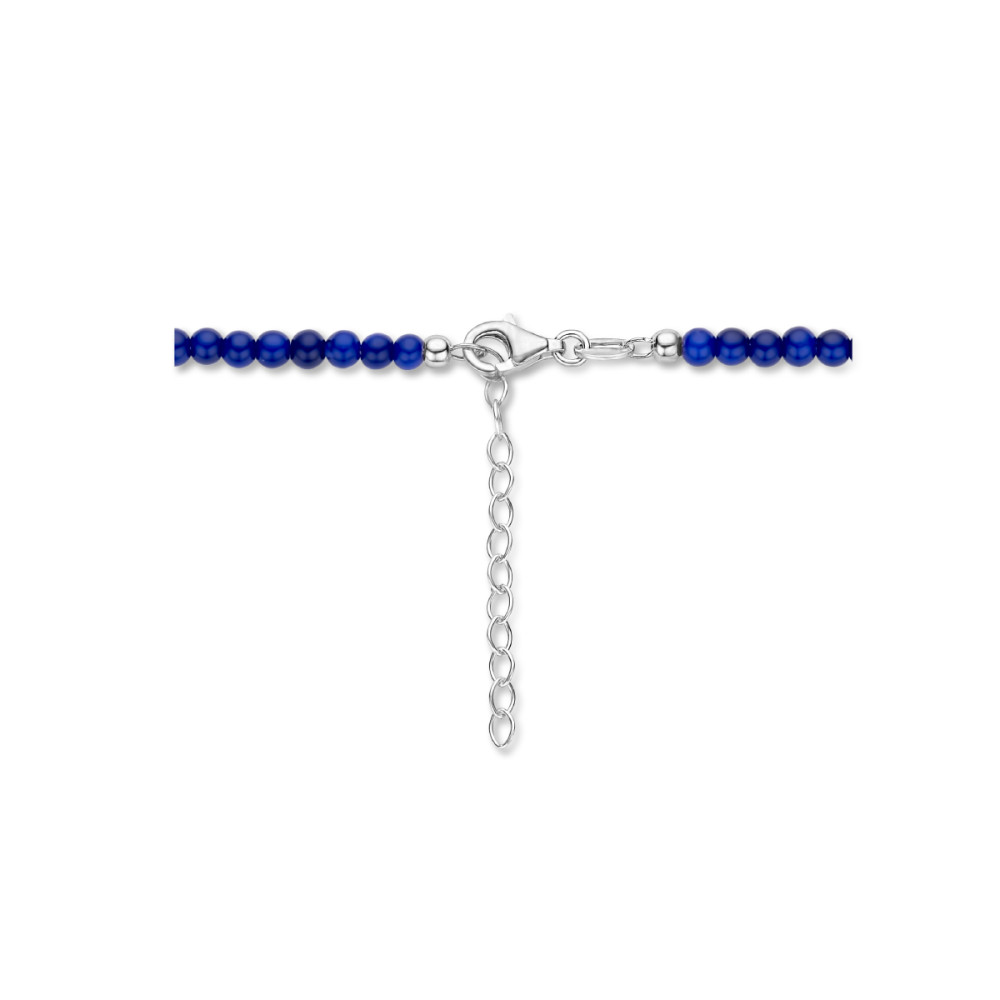 schakelketting-blauwe-glazen-kralen-en-925-zilver-3-mm-breedte-lengte-40-cm