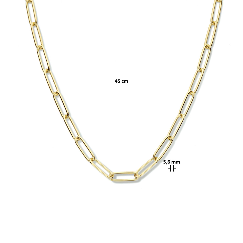 schakelketting-goudkleurig-in-paperclip-stijl-5-6-mm-breedte-lengte-45-cm