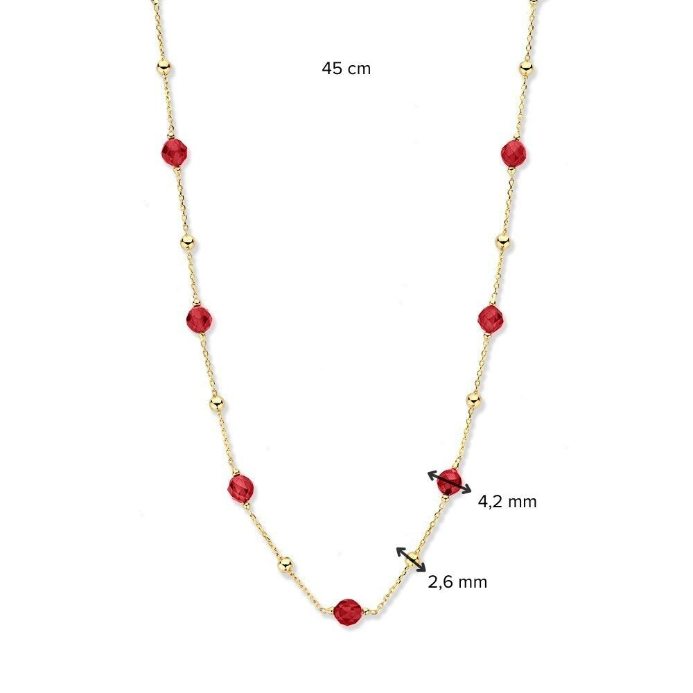 schakelketting-van-gouden-bolletjes-en-rode-zirkonias-van-42-mm-lengte-45-cm