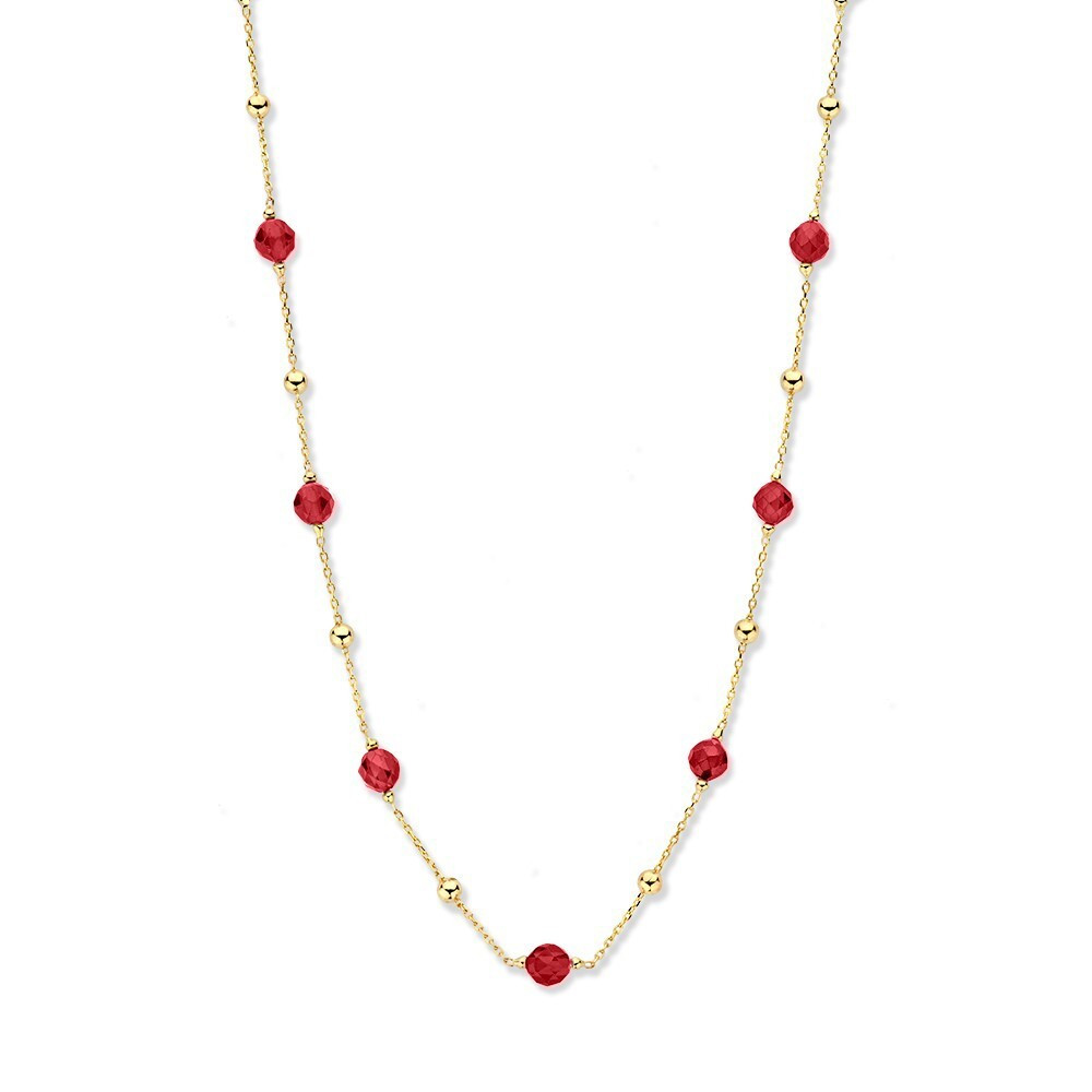 schakelketting-van-gouden-bolletjes-en-rode-zirkonias-van-42-mm-lengte-45-cm