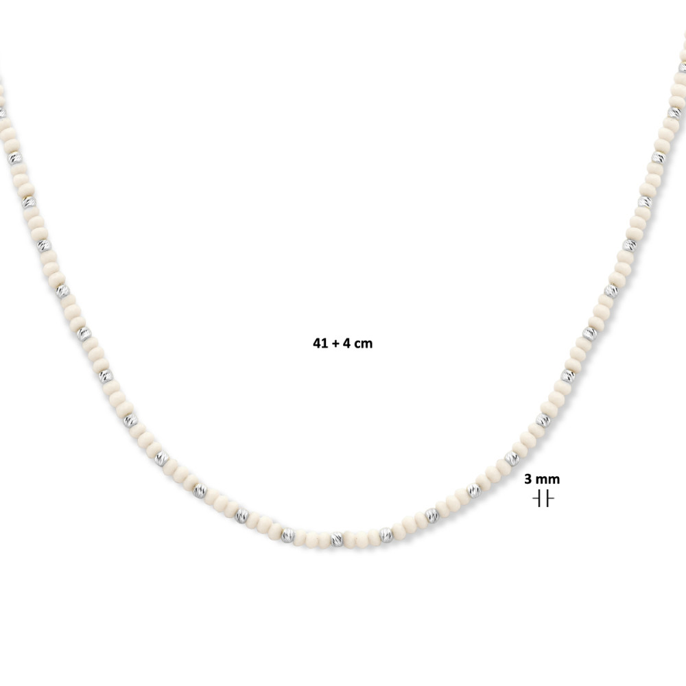 schakelketting-wit-glas-en-925-zilver-gediamanteerde-bolletjes-3-mm-breedte-lengte-41-45-cm