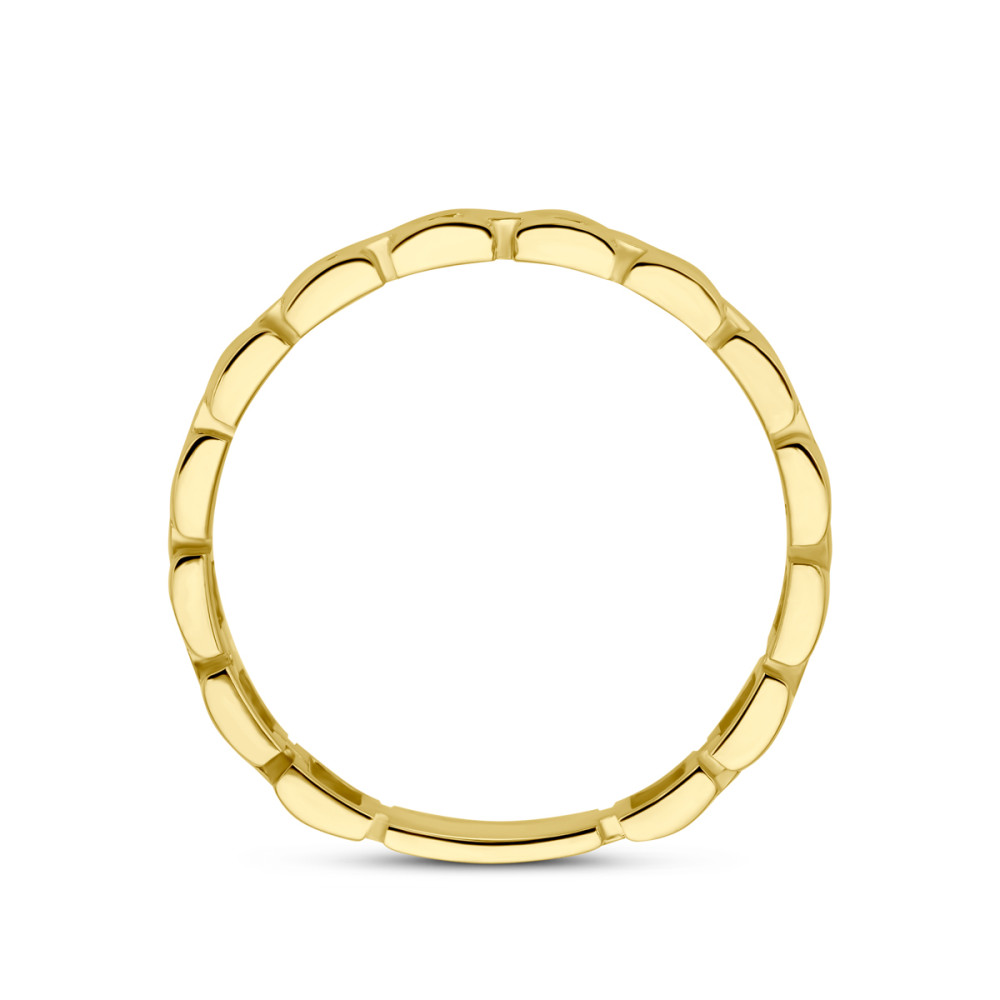 schakelring-14-karaat-goud-glanzend-vierkante-patronen-4-mm-breedte