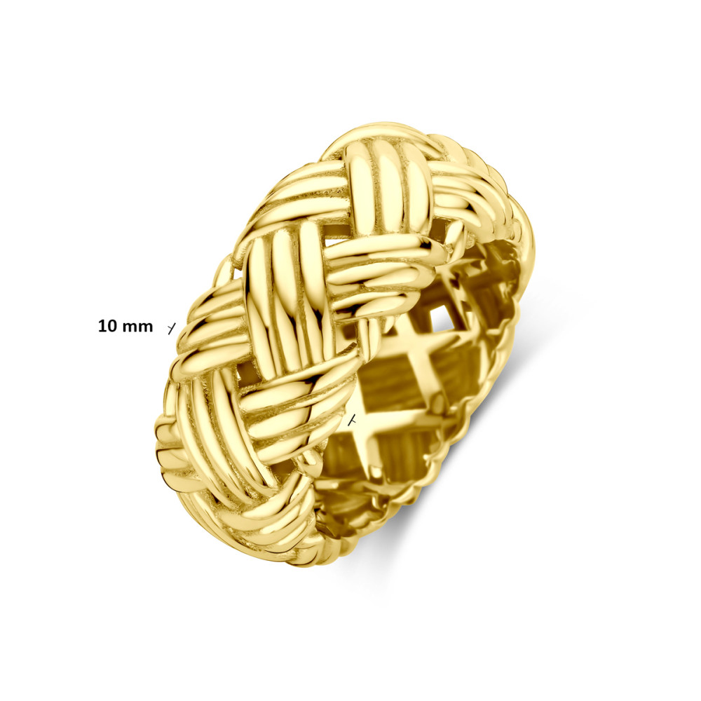 schakelring-14-karaat-goud-vlechtpatroon-glanzend-10-mm-breedte