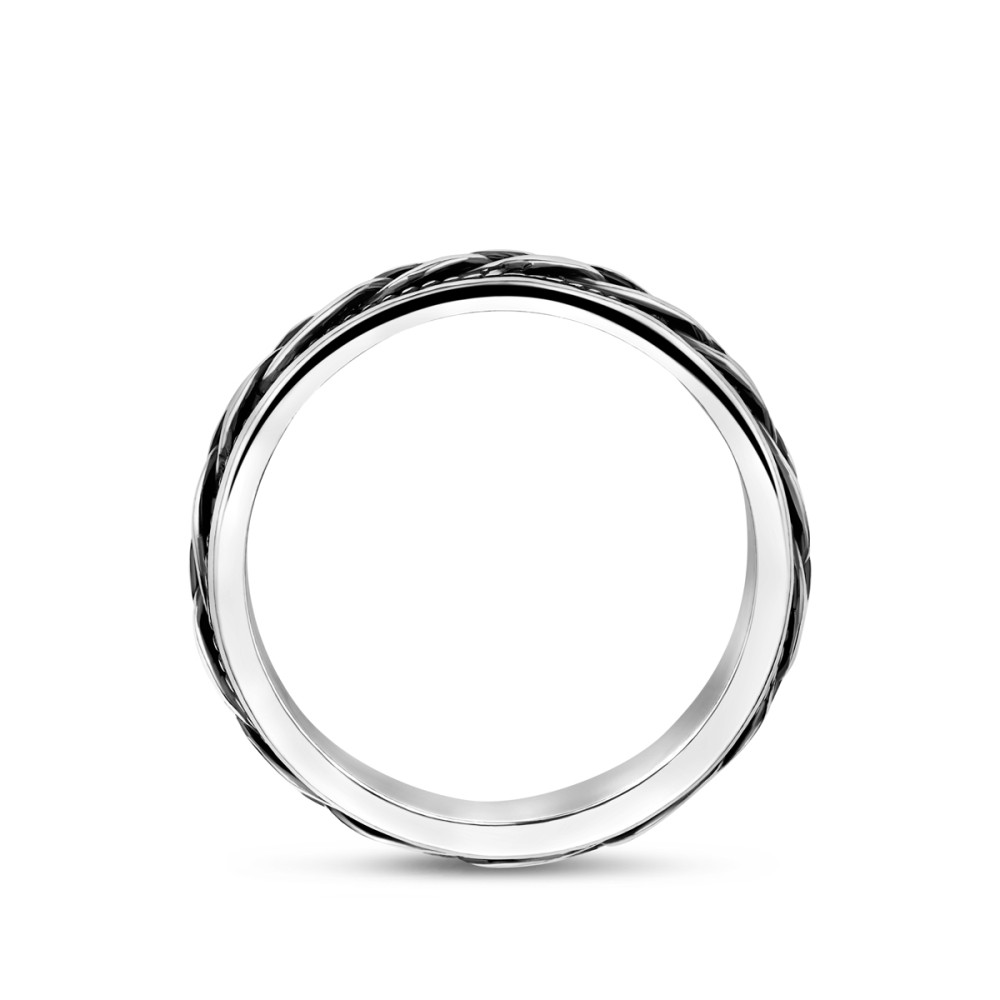 schakelring-heren-glanzend-zilver-gevlochten-patroon-6-5-mm-breedte
