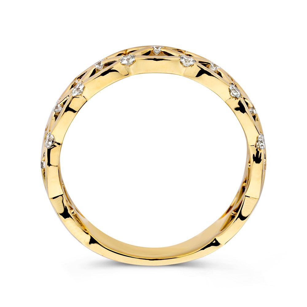 schakelring-van-14-karaat-goud-met-geweven-ontwerp-en-diamanten-0-46-crt