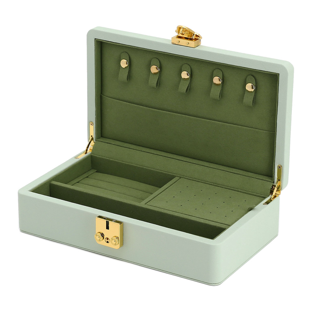 sieradendoos-mintgroen-rechthoekig-goudkleurige-elementen