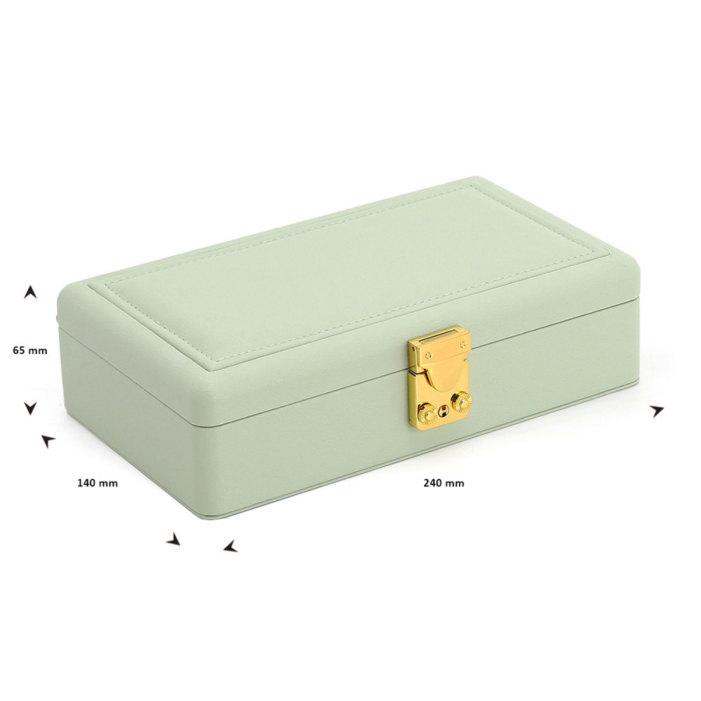 sieradendoos-mintgroen-rechthoekig-goudkleurige-elementen