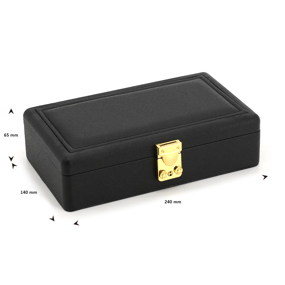 sieradendoos-zwart-rechthoekig-goudkleurige-elementen