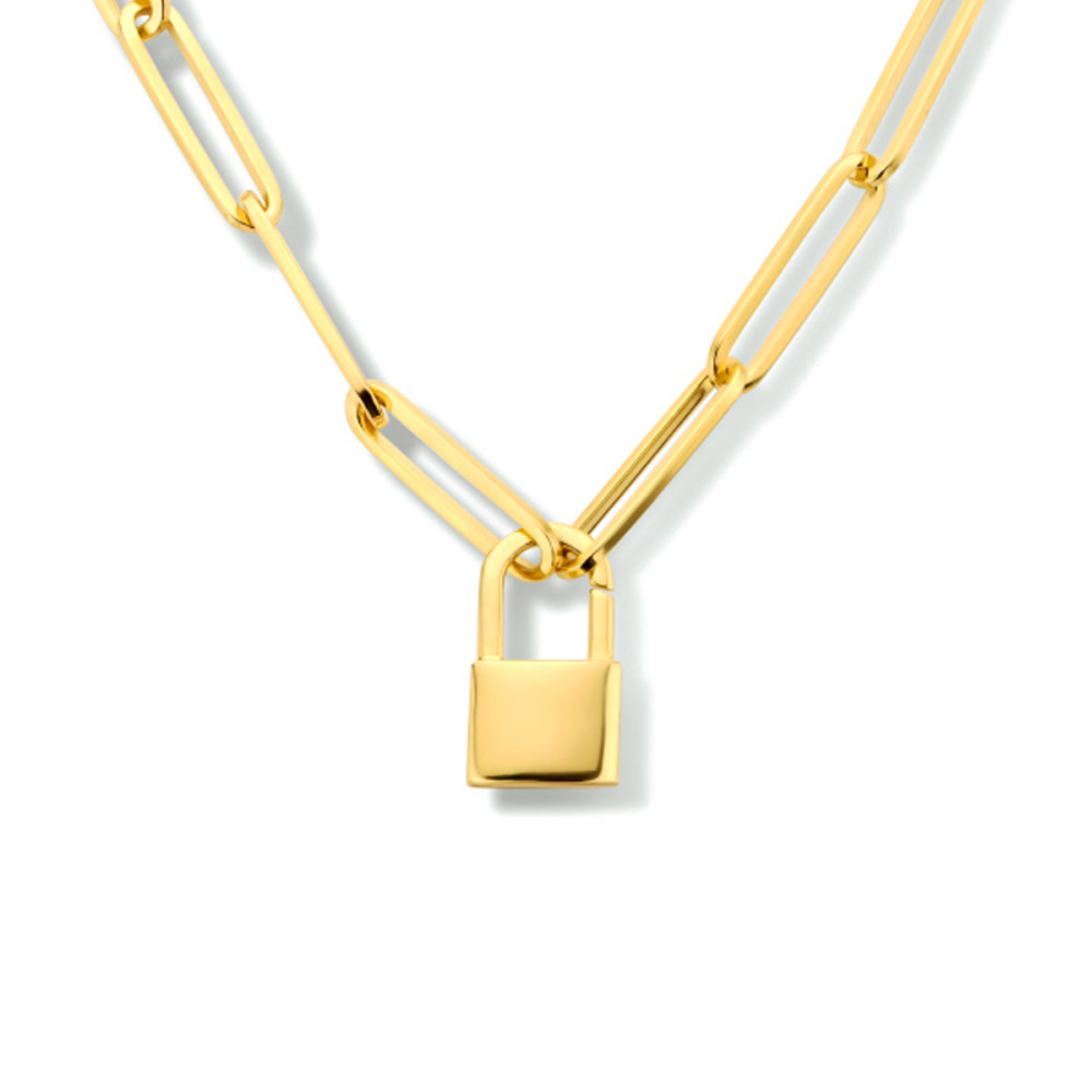 slotje-5-8-mm-schakelcollier-goud-op-zilver-lengte-47-cm
