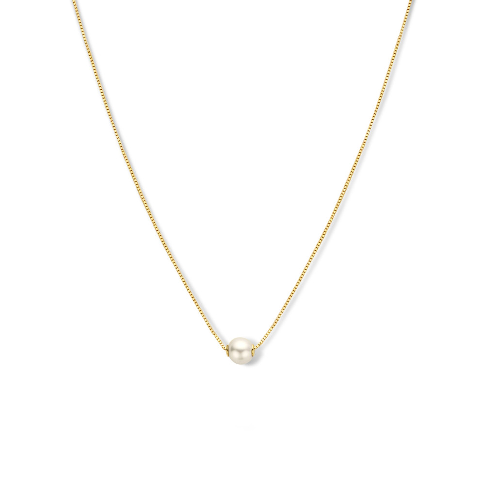 smalle-collier-0-6-mm-met-hanger-goud-parel-lengte-verstelbaar-42-45-cm