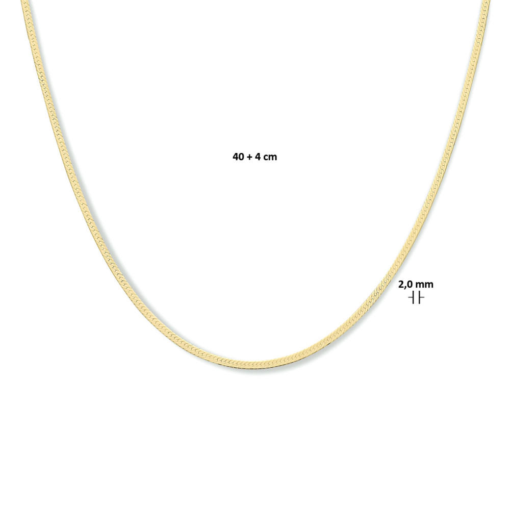snake-chain-schakelketting-gold-plated-glanzend-2-mm-breedte-lengte-40-44-cm