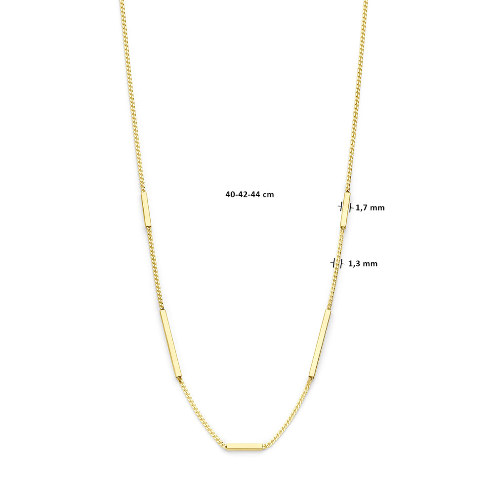staafje-bar-1-3-mm-schakelketting-14-karaat-goud-lengte-verstelbaar-40-44-cm