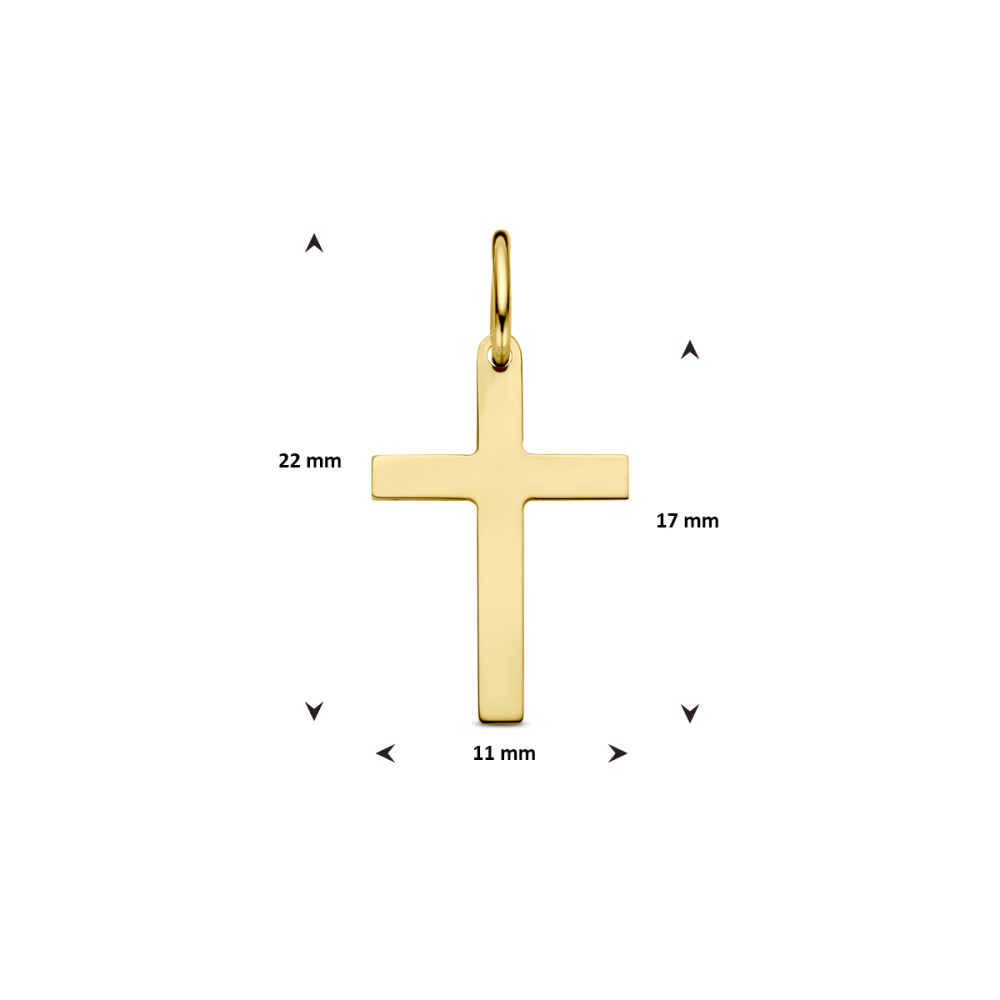 strakke-gouden-kruisjes-hanger-11-mm-breed-hoogte-22-mm