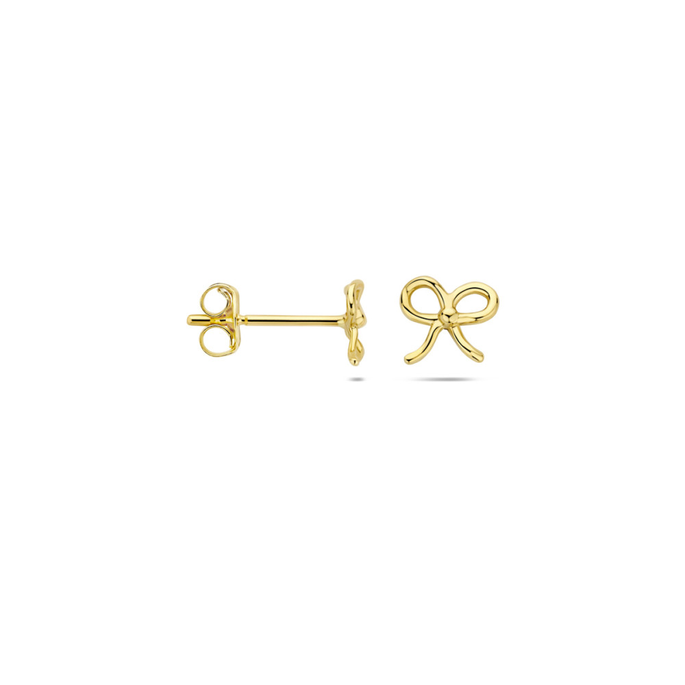 strik-oorknopjes-14-karaat-goud-glanzend-dames-6-mm-breed-x-5-5-mm-hoog