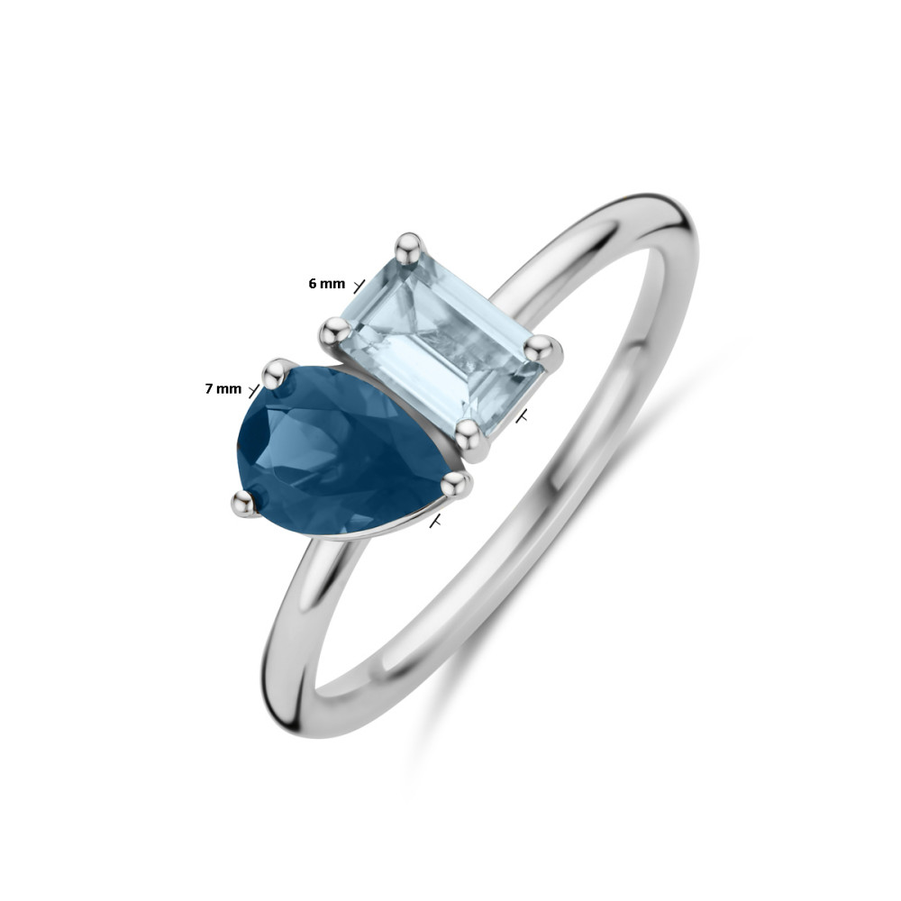 toi-et-moi-ring-witgoud-en-blauwe-topaas-druppel-en-rechthoekig-7-mm-breedte