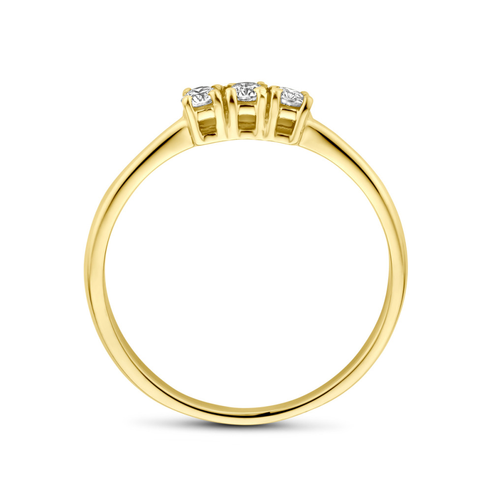 trilogy-ring-glanzend-18-karaat-goud-en-0-15-crt-diamanten-briljant-geslepen-2-5-mm-breedte