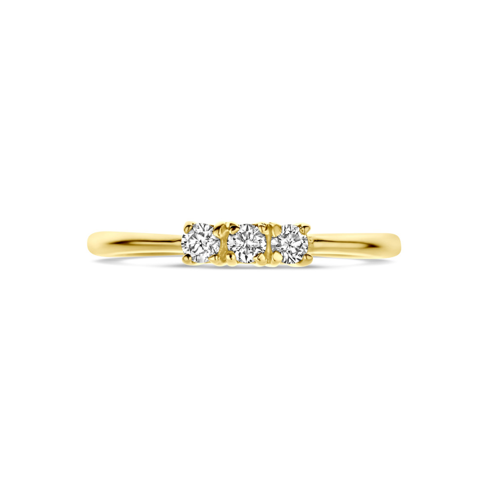 trilogy-ring-glanzend-18-karaat-goud-en-0-15-crt-diamanten-briljant-geslepen-2-5-mm-breedte