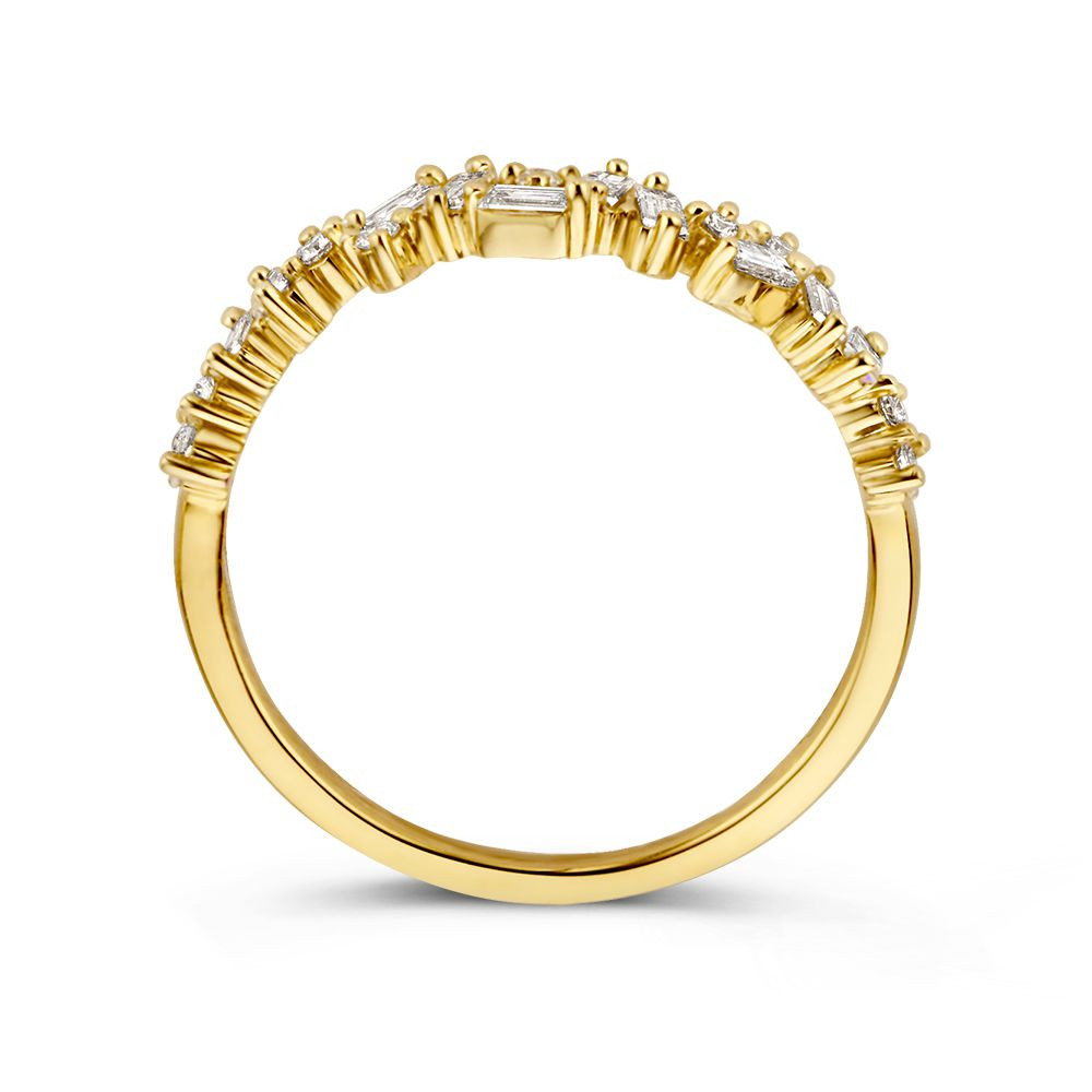 unieke-14-karaat-gouden-ring-met-0-38-crt-briljant-en-baguette-geslepen-diamanten