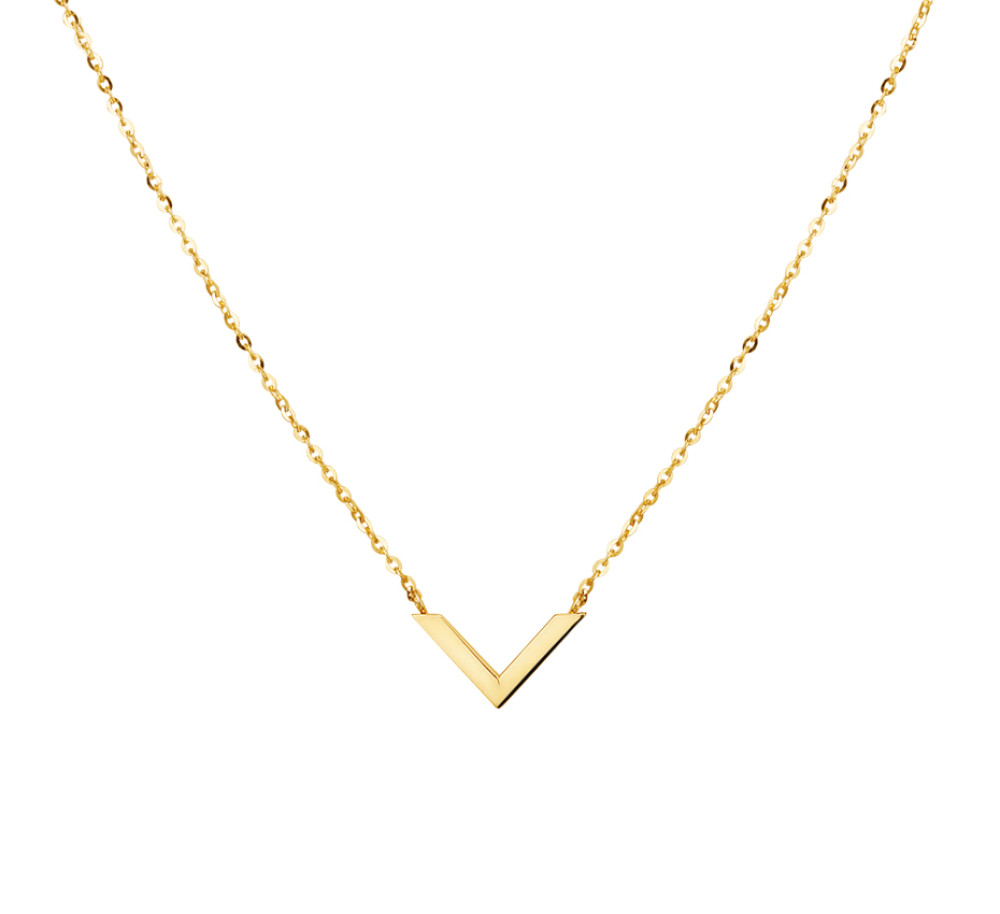 v-vorm-1-1-mm-ketting-met-hanger-goud-lengte-verstelbaar-41-45-cm