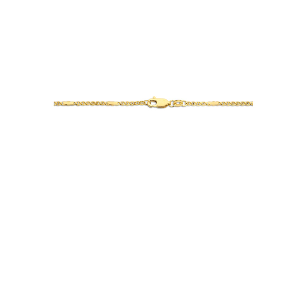 Schakelketting Bicolor 14-karaat Valkenoog Glanzend 3.7 Mm Breedte Lengte 50 Cm 3