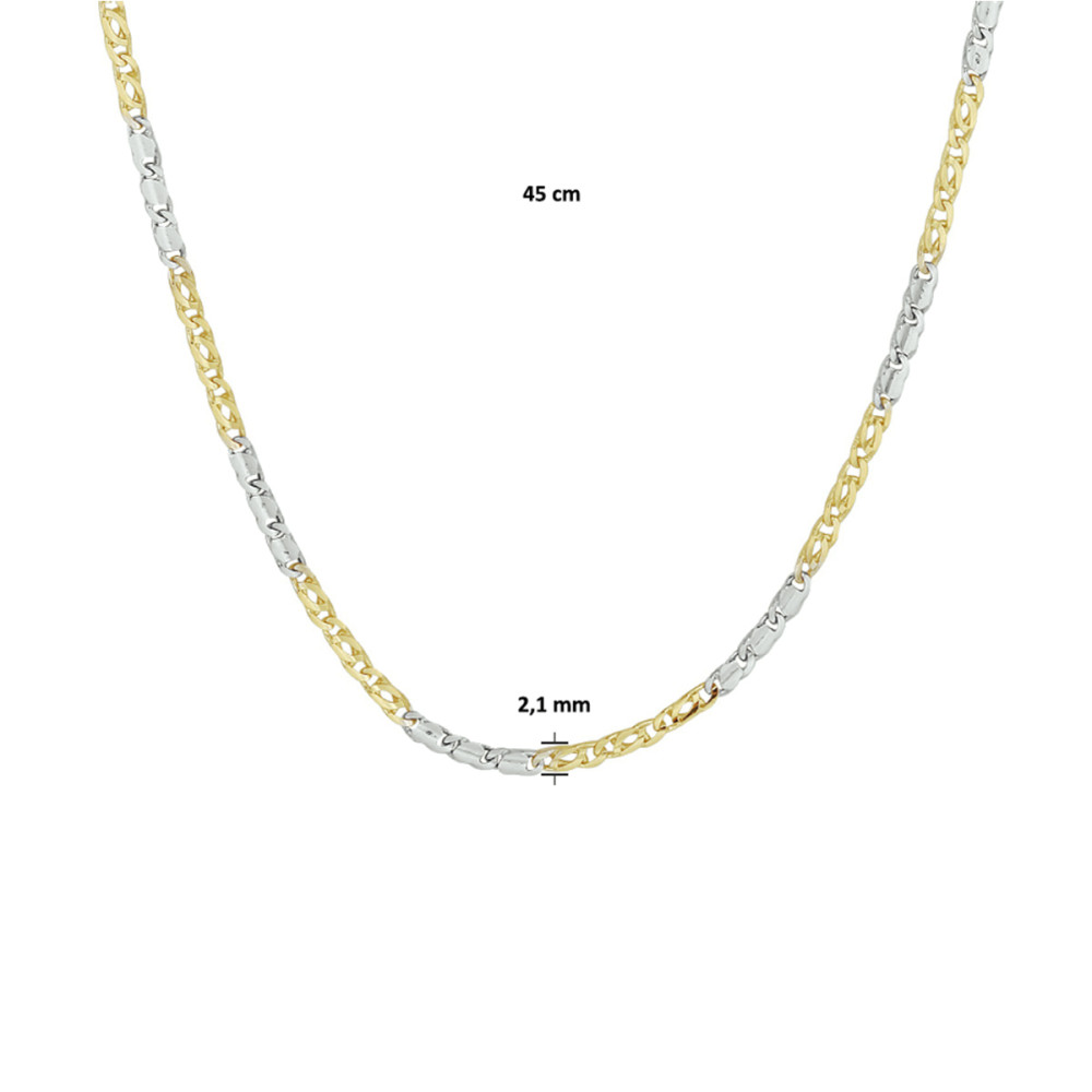 valkenoog-ketting-14-karaat-witgouden-en-gouden-schakels-2-1-mm-breedte-lengte-45-cm