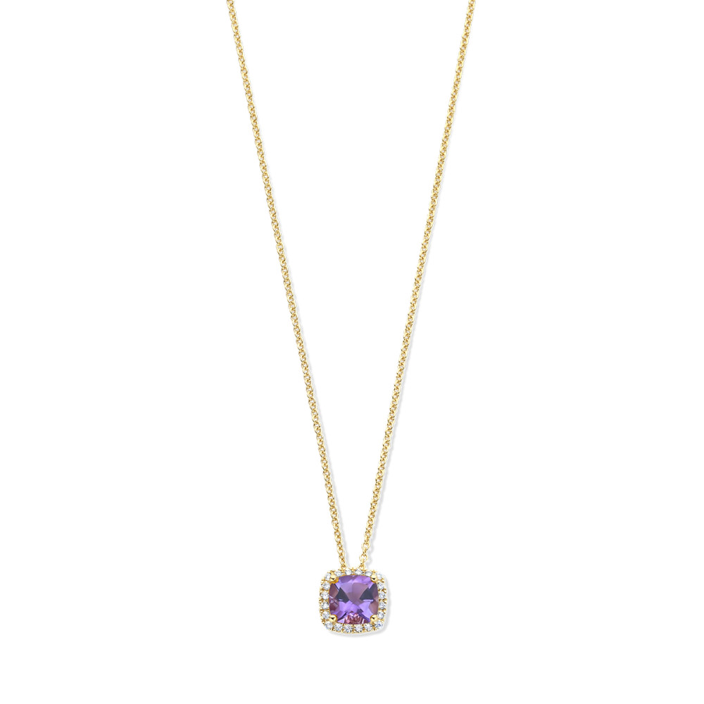 vierkant-14-karaat-gouden-collier-met-amethist-en-diamant-lengte-verstelbaar-42-45-cm