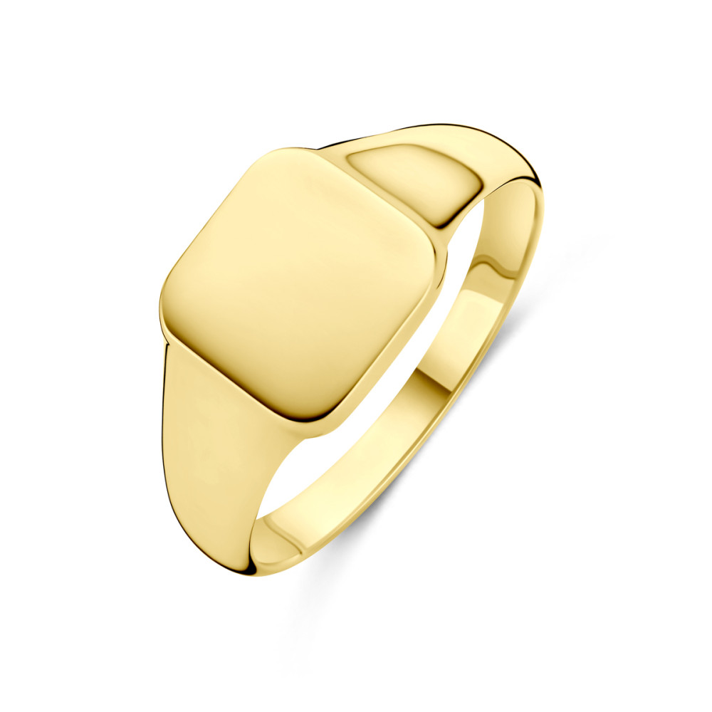 vierkante-zegelring-goud-glanzend-14-karaat-en-personaliseerbaar-9-5-mm-breedte