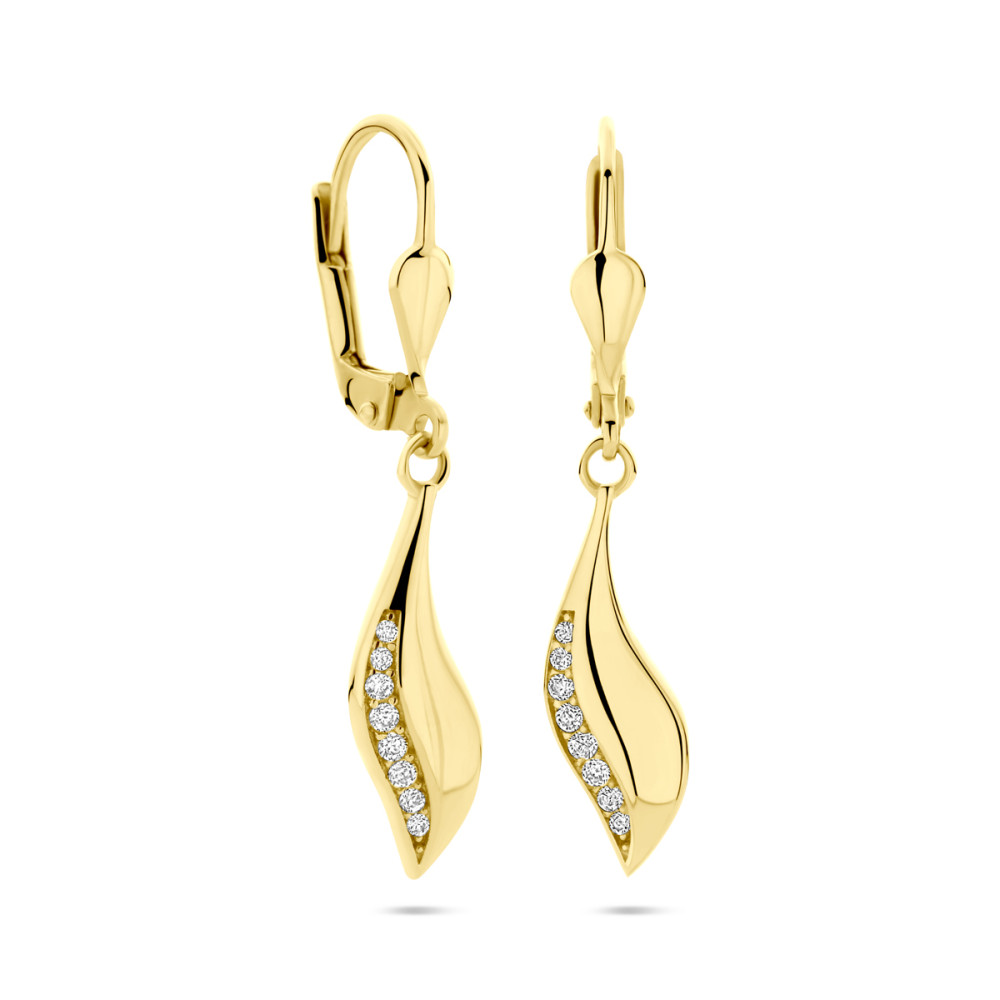 vloeiende-oorhangers-14-karaat-goud-transparante-zirkonia-6-mm-breed-x-32-mm-hoog
