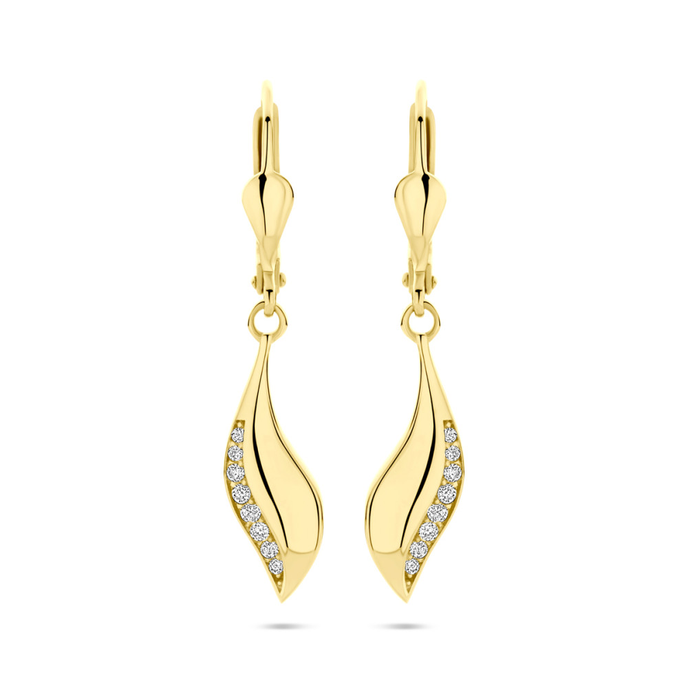 vloeiende-oorhangers-14-karaat-goud-transparante-zirkonia-6-mm-breed-x-32-mm-hoog