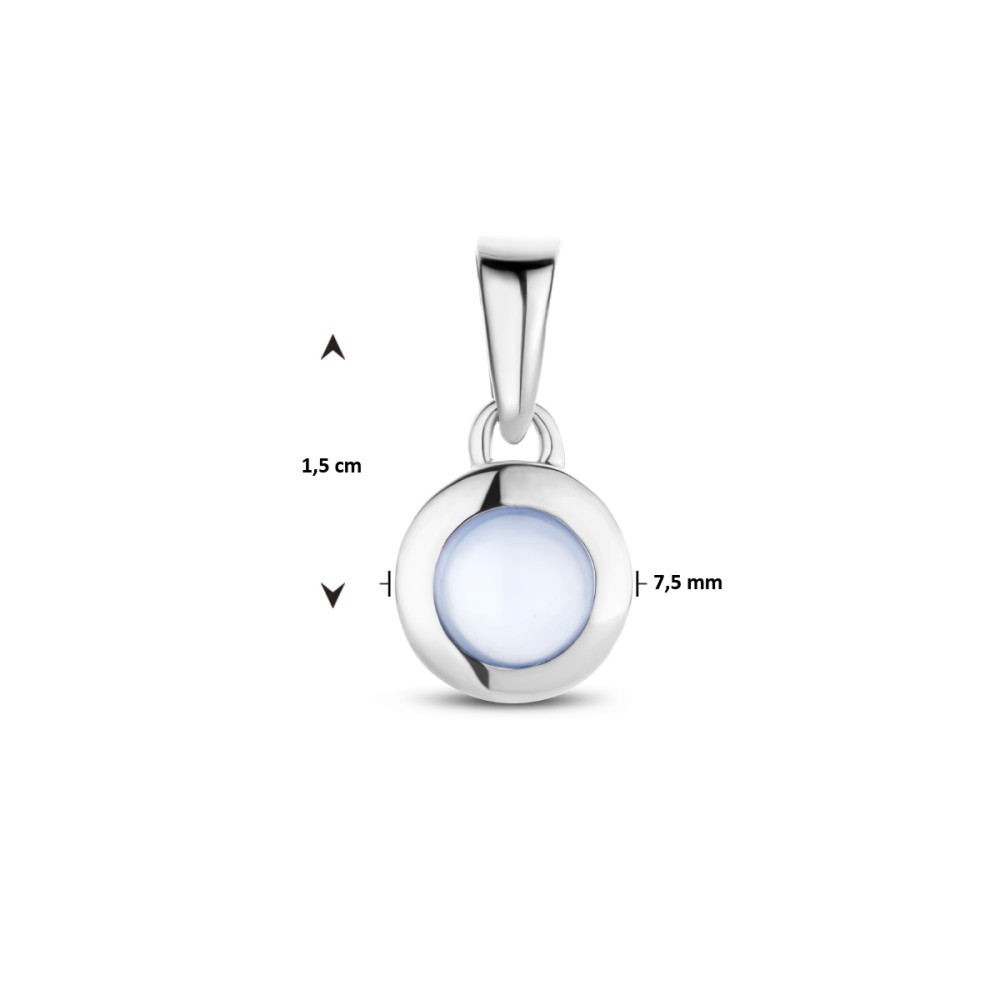 witgouden-hanger-met-ronde-blauwe-chaldecoon-7-5-mm-breed-hoogte-15-mm