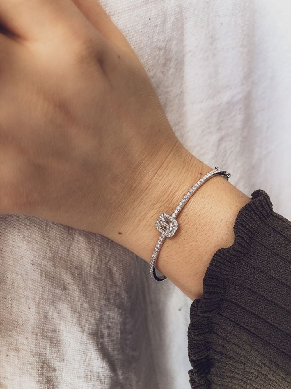 slavenarmband met diamanten