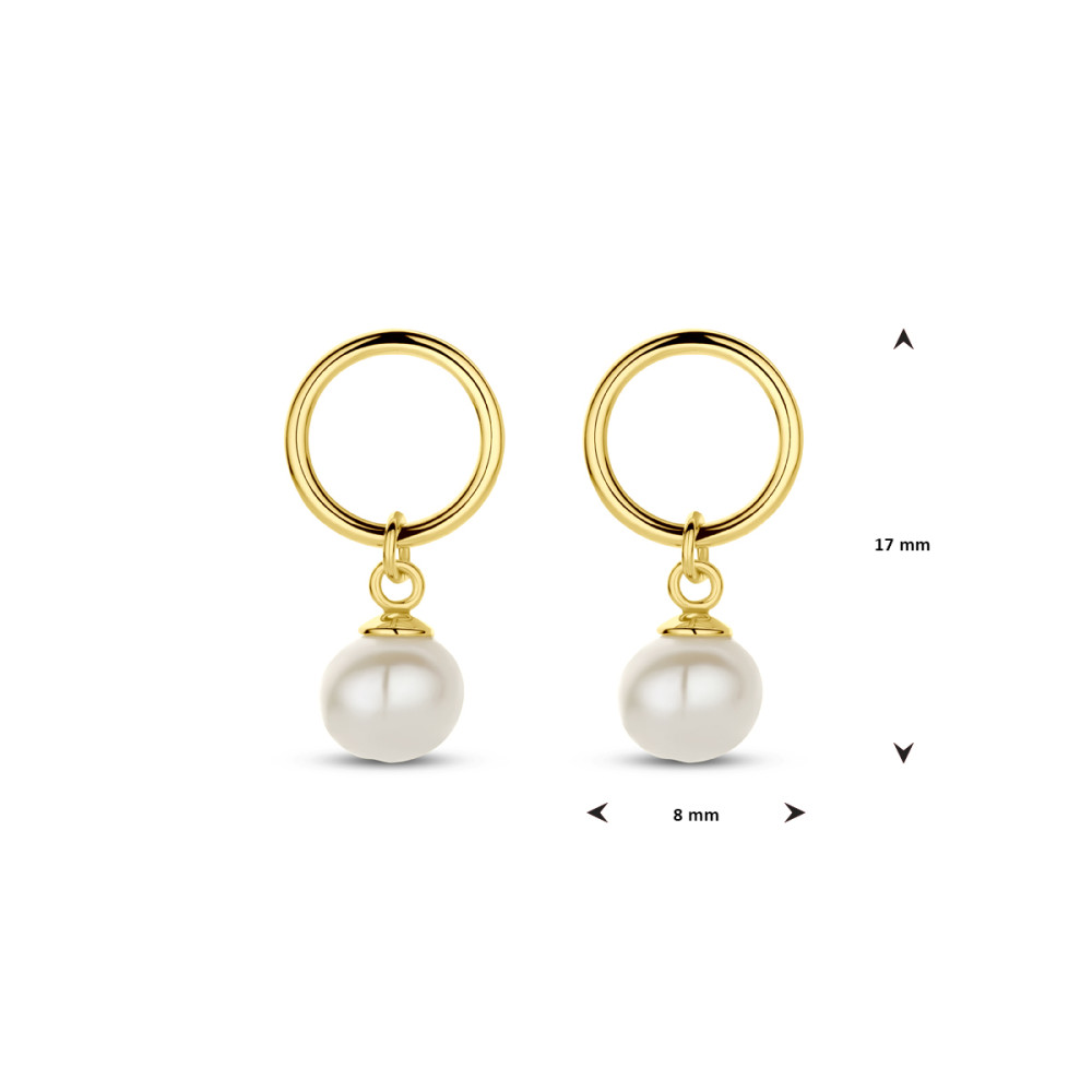 witte-parel-oorhangers-gold-plating-17-mm-x-8-mm