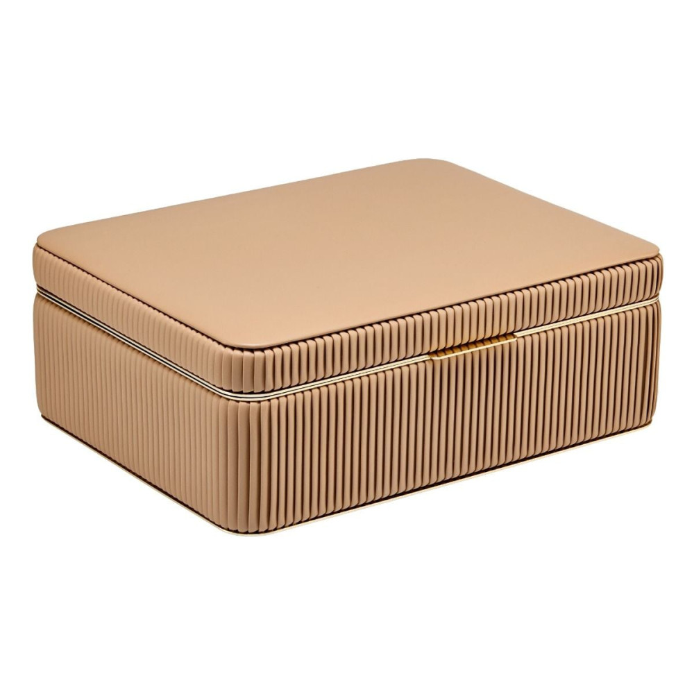 wolf1834-bella-781229-large-sieradendoos-vegan-leer-beige-roze-bruin-goudkleurig-geribbeld-patroon