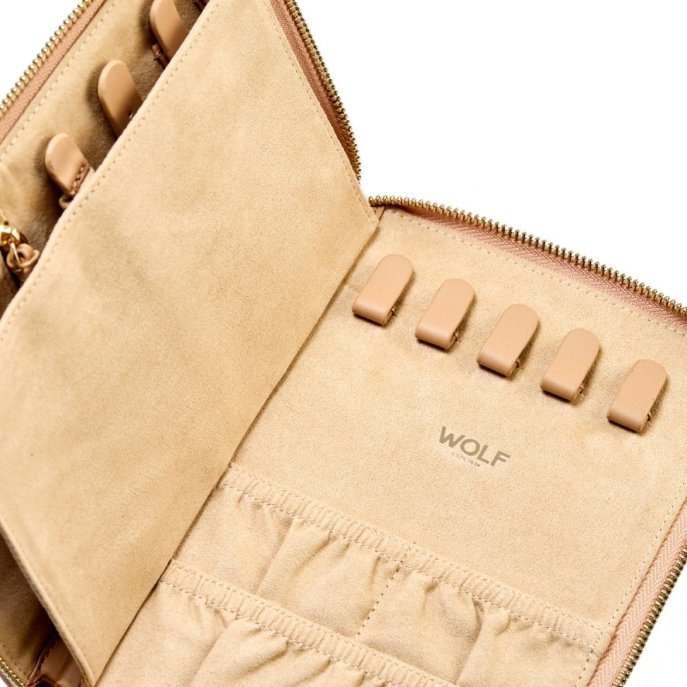 wolf1834-bella-781429-sieradenreisetui-vegan-leer-mokka-bruin-goudkleurige-rits