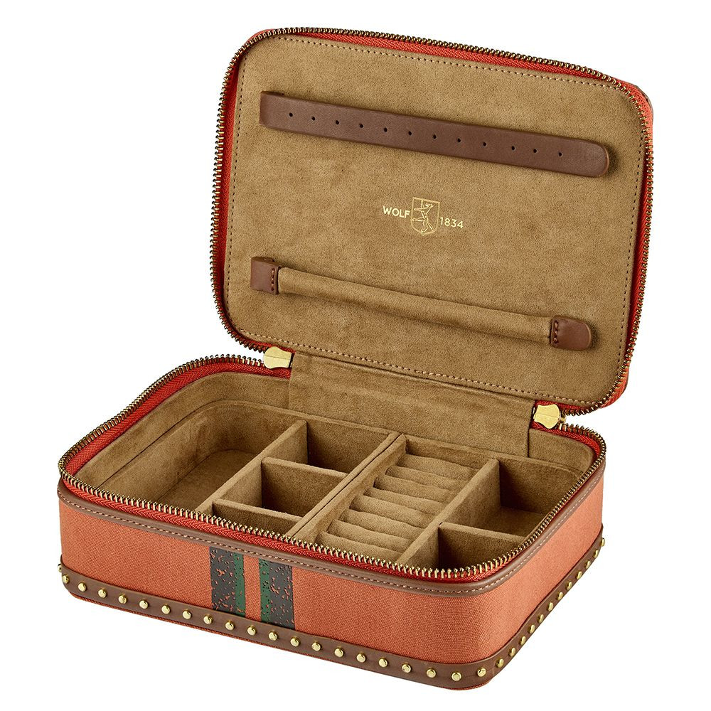 wolf1834-ida-190045-sieradenetui-oranje-bruin-goudkleurig-en-handvat