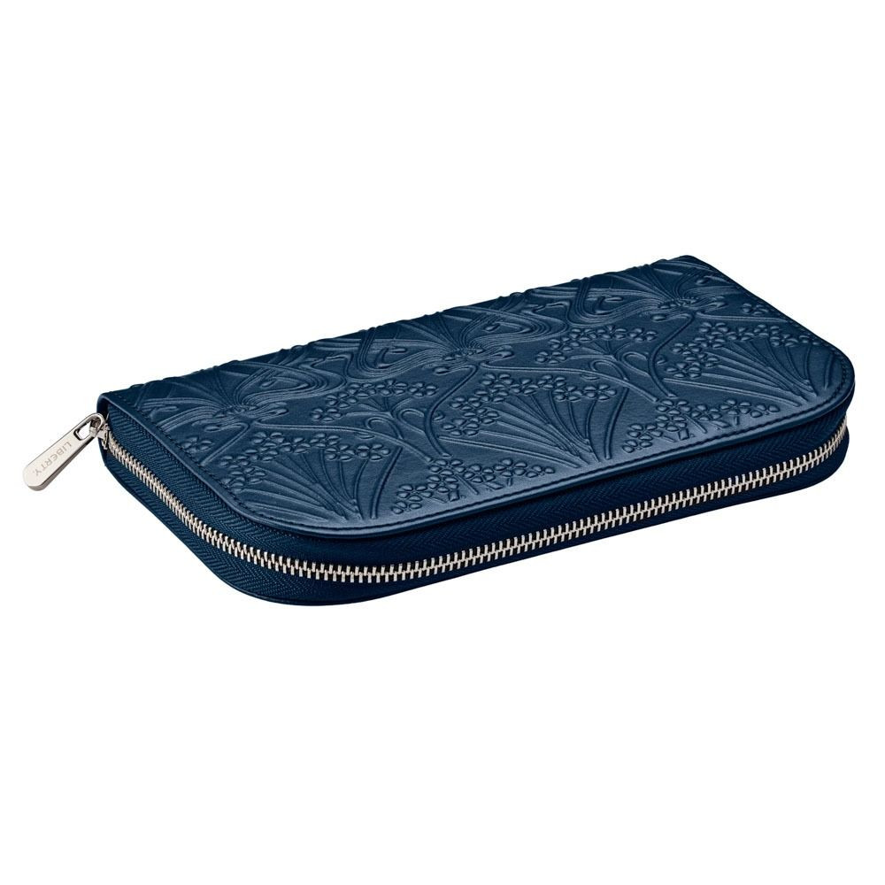 wolf1834-liberty-381417-sieradenetui-blauw-ianthe-bloemen-patroon-zilverkleurige-rits
