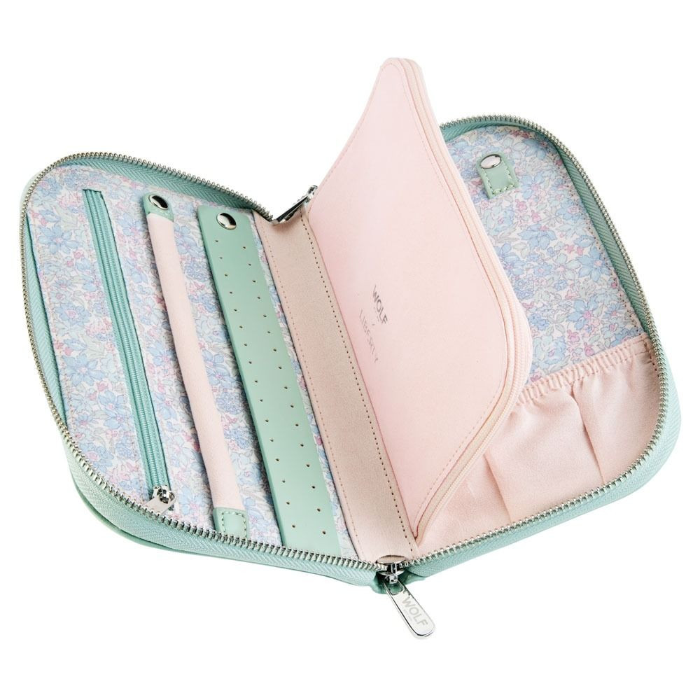 wolf1834-liberty-381451-sieradenreisetui-groen-zilverkleurig-roze-en-julia-bloemen