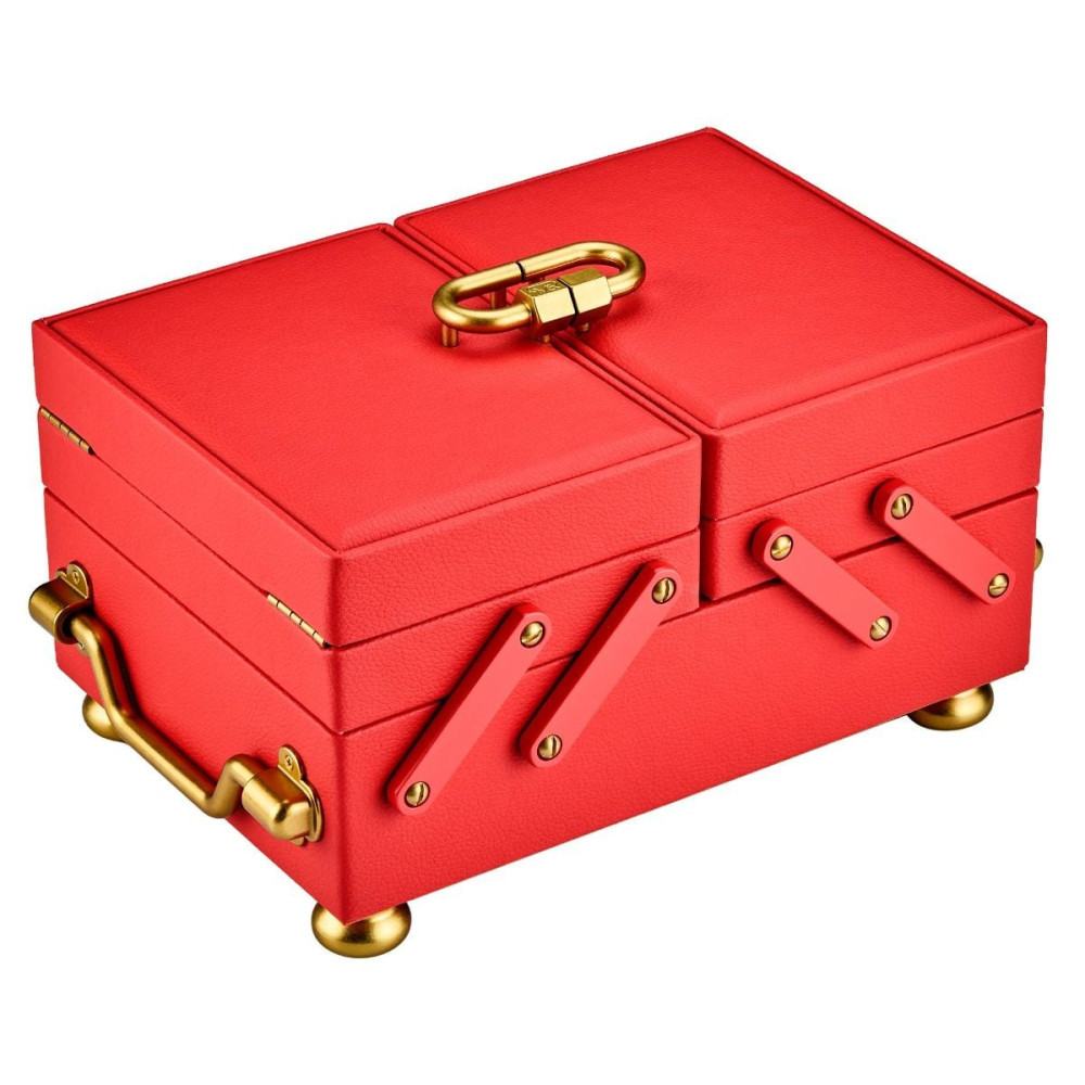 wolf1834-marla-aaron-730100-sieradendoos-rood-vegan-leer-goudkleurige-details