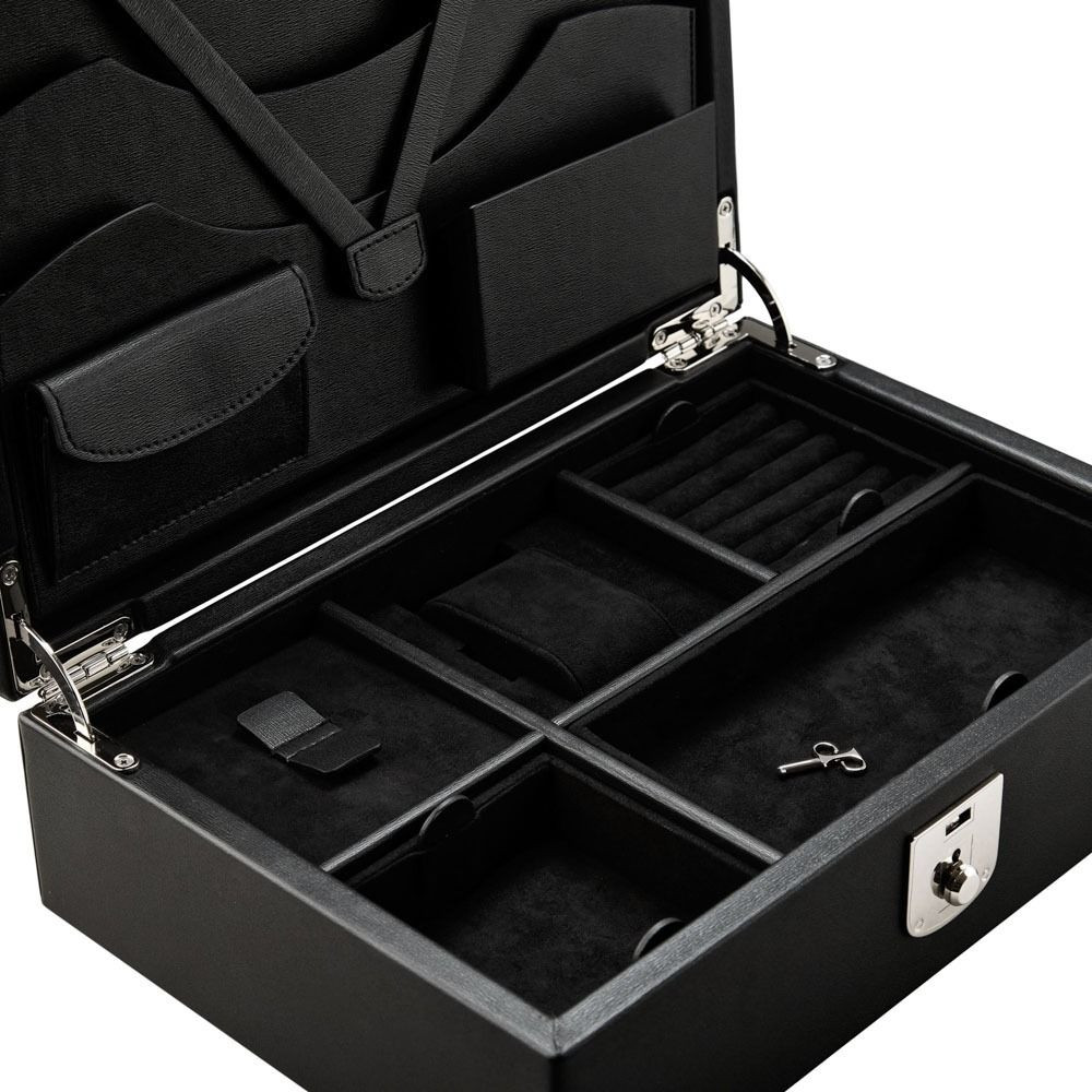 wolf1834-philipp-190202-jewelry-box-zwart-vegan-leer-zilverkleurige-details